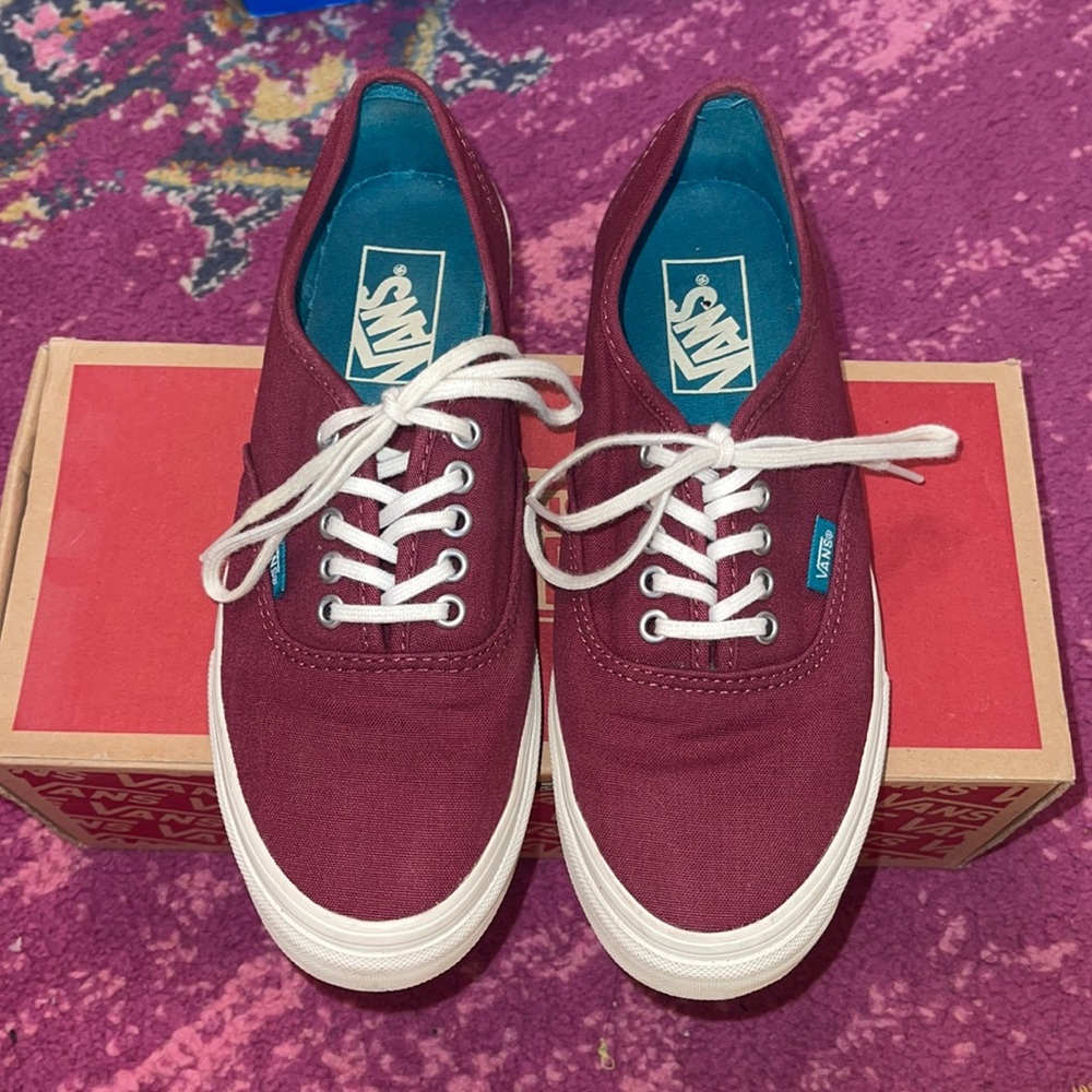Maroon vans